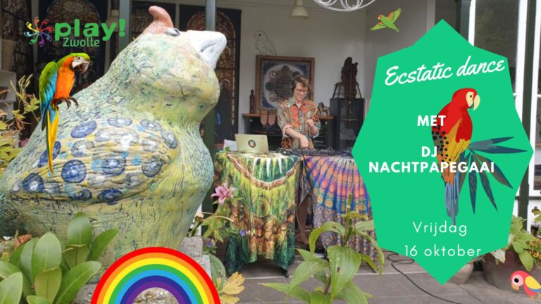 PLAY! Zwolle Ecstatic Dance met DJ Nachtpapegaai — uitgaan in Zwolle